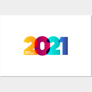 New Year 2021 Posters and Art